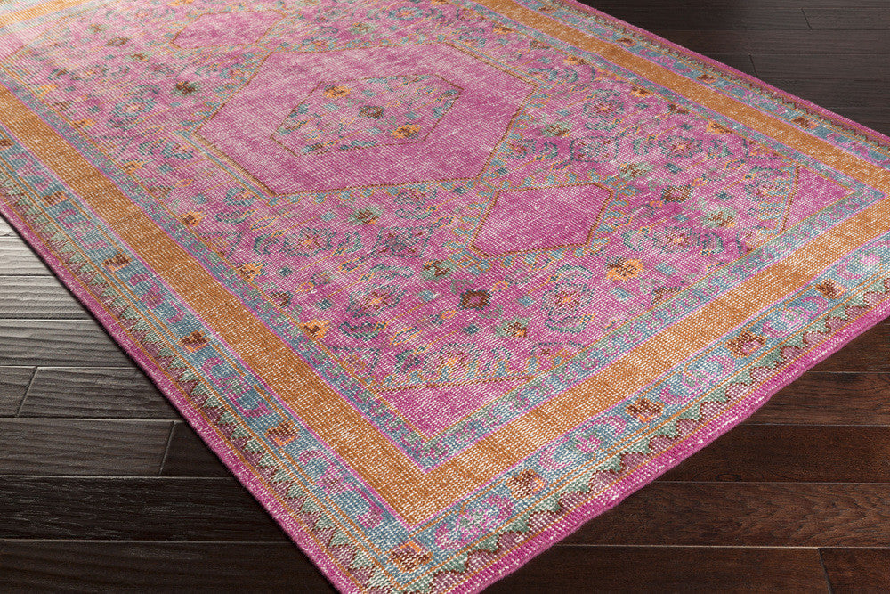 Zahra Magenta/Rust Area Rug
